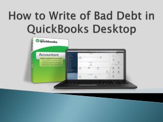 How to Write of Bad Debt in QuickBooks Desktop