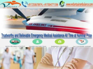 Vedanta Air Ambulance from Guwahati to Delhi is at Minimal Price