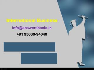 Analyse the problem in the context of the process of globalization that has been increasingly witnesses over the past de