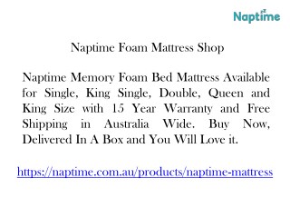 Naptime Foam Mattress Shop