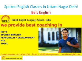 Spoken English Classes in Uttam Nagar Delhi