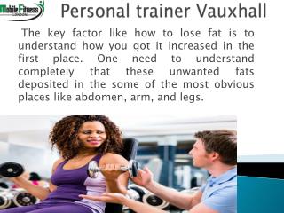 Personal trainer Vauxhall