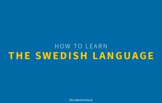 Simple Ways to Learn the Swedish Language