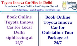 Toyota Innova Car Hire in Delhi NCR