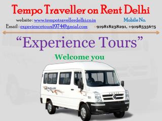 Book Tempo Traveller on Rent in Delhi