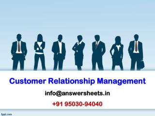 Define customer relationship management & what are the different factors that influence buying behaviour