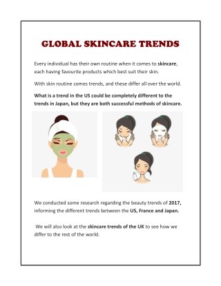 GLOBAL SKINCARE TRENDS