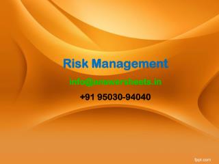 Discuss the Risk Aversion and Risk Management strategies adopted by Corporations in India.