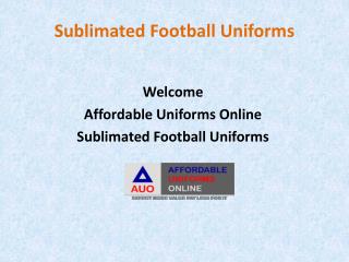 sublimated football uniforms