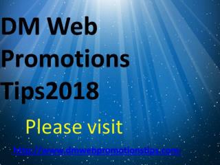 DM Web Promotions Tips2018