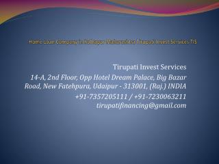 Home Loan Company in Kolhapur Maharashtra Tirupati Invest Services TIS