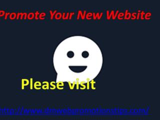 Promote Your New Website 2018