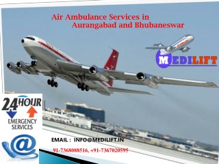 Hire Affordable and very Secure Emergency ICU Air Ambulance Services in Aurangabad