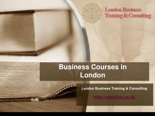 Business courses in london