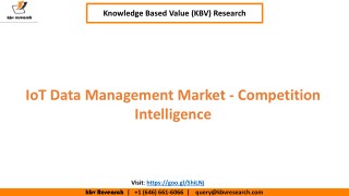 IoT Data Management Market â€“ Competition Intelligence