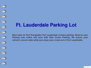 Fort Lauderdale Cruise Port Parking Rates