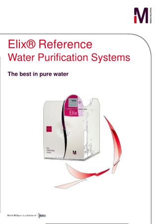 Elix Reference Pure Water Purification System