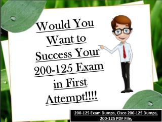 Download Valid Cisco 200-125 Exam Dumps - 200-125 Study Material Realexamdumps.com