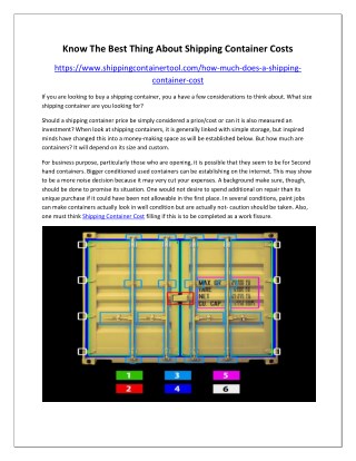 ShippingContainer Online Presentations Channel