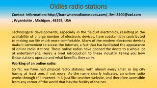 Introduction to Online Radio Stations