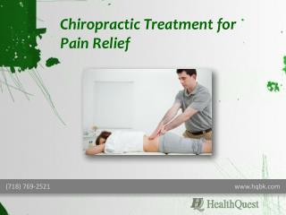 Chiropractic Treatment for Pain Relief
