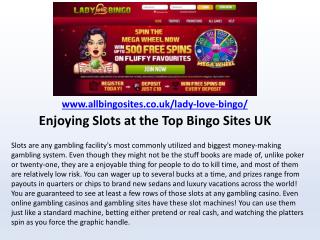 Enjoying Slots at the Top Bingo Sites UK