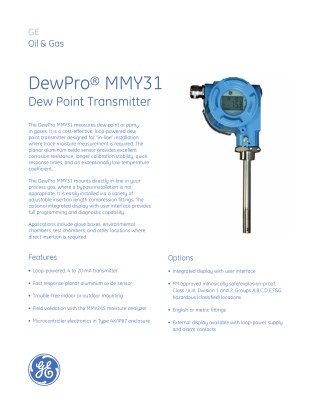 DewPro MMY31 Dew Point Transmitter | Instronline