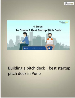 best investor pitch deck in pune india