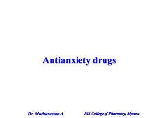 3.7 Anti-anxiety