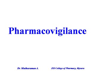 17 Pharmacovigilance