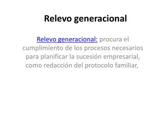 Relevo generacional