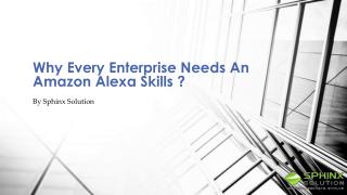 Amazon Alexa Solution for Enterprises