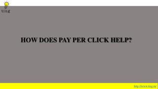How Does Pay Per Click help