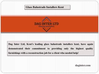 Glass Balustrades Supplier & Installation Service in Kent