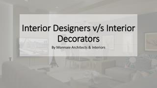 Interior Designers & Decorators