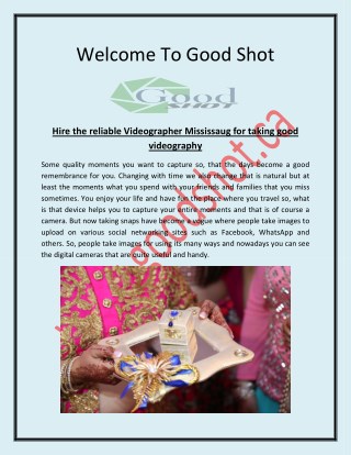 Muslim Wedding Videography - Good Shot