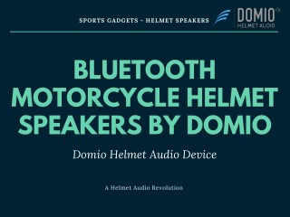Bluetooth Motorcycle Helmet Speakers by Domio