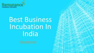 Best Business Incubation In India