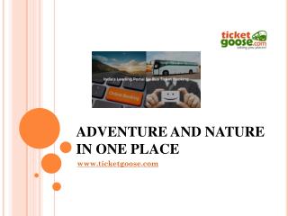 ADVENTURE AND NATURE IN ONE PLACE