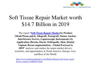 Global soft tissue repair market