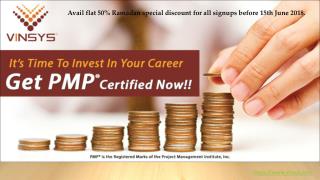 PMP Certification Training in Riyadh| Avail flat 50% Ramadan special discount for all signups before 15th June 2018.