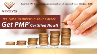 PMP Certification Training in Riyadh| Avail flat 50% Ramadan special discount for all signups before 15th June 2018.