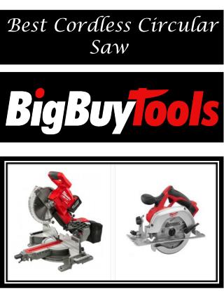 Best Cordless Circular Saw