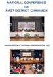 NATIONAL CONFERENCE FOR PAST DISTRICT CHAIRMEN