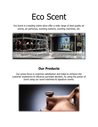 Scent Marketing by EcoScent