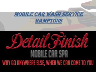 Mobile Car Wash Service Hamptons