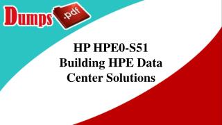 HPE0-S51 Braindumps