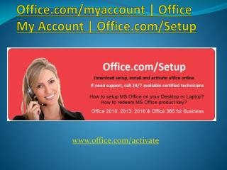 Office.com/myaccount | Office My Account | Office.com/Setup