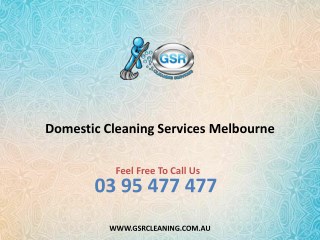 Domestic Cleaning Services Melbourne