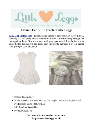 Fashion For Little People -Little Leggs